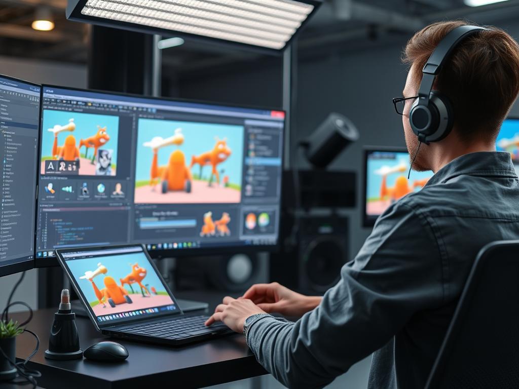 Proces produkcji animacji komputerowej - praca nad animacją 3D